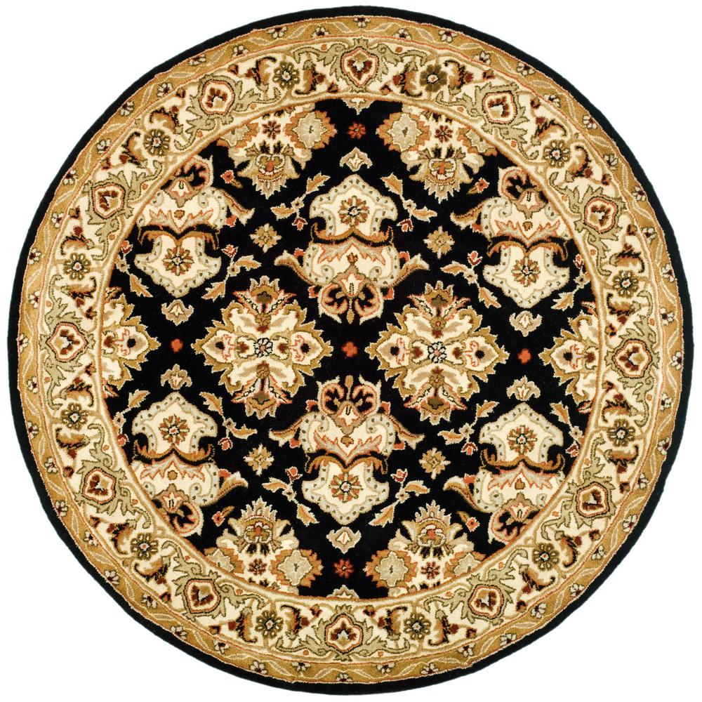 Safavieh Heritage Black Ivory 8 Ft X Round Area Rug