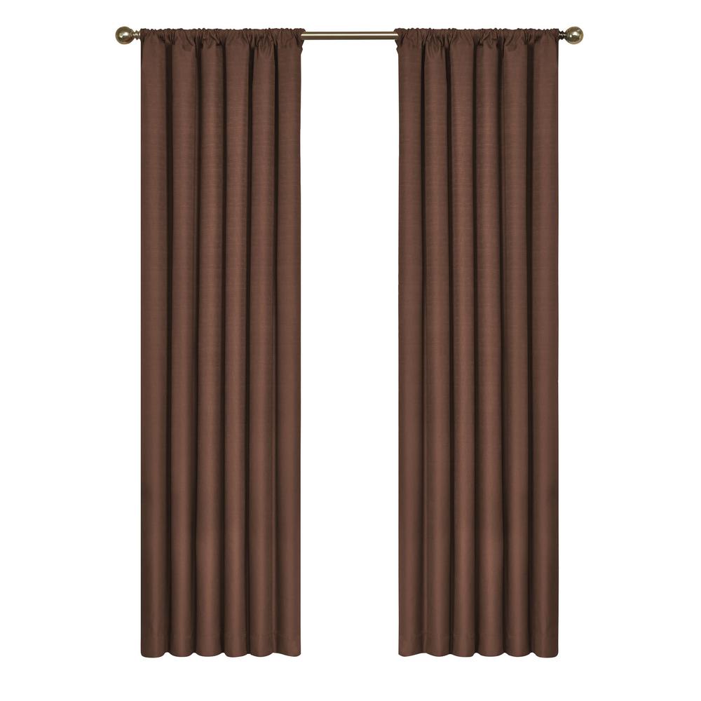Eclipse Kendall Blackout Polyester Window Curtain Panel In Denim This Review Is From Kendall Blackout Chocolate Curtain Panel 84 In Length