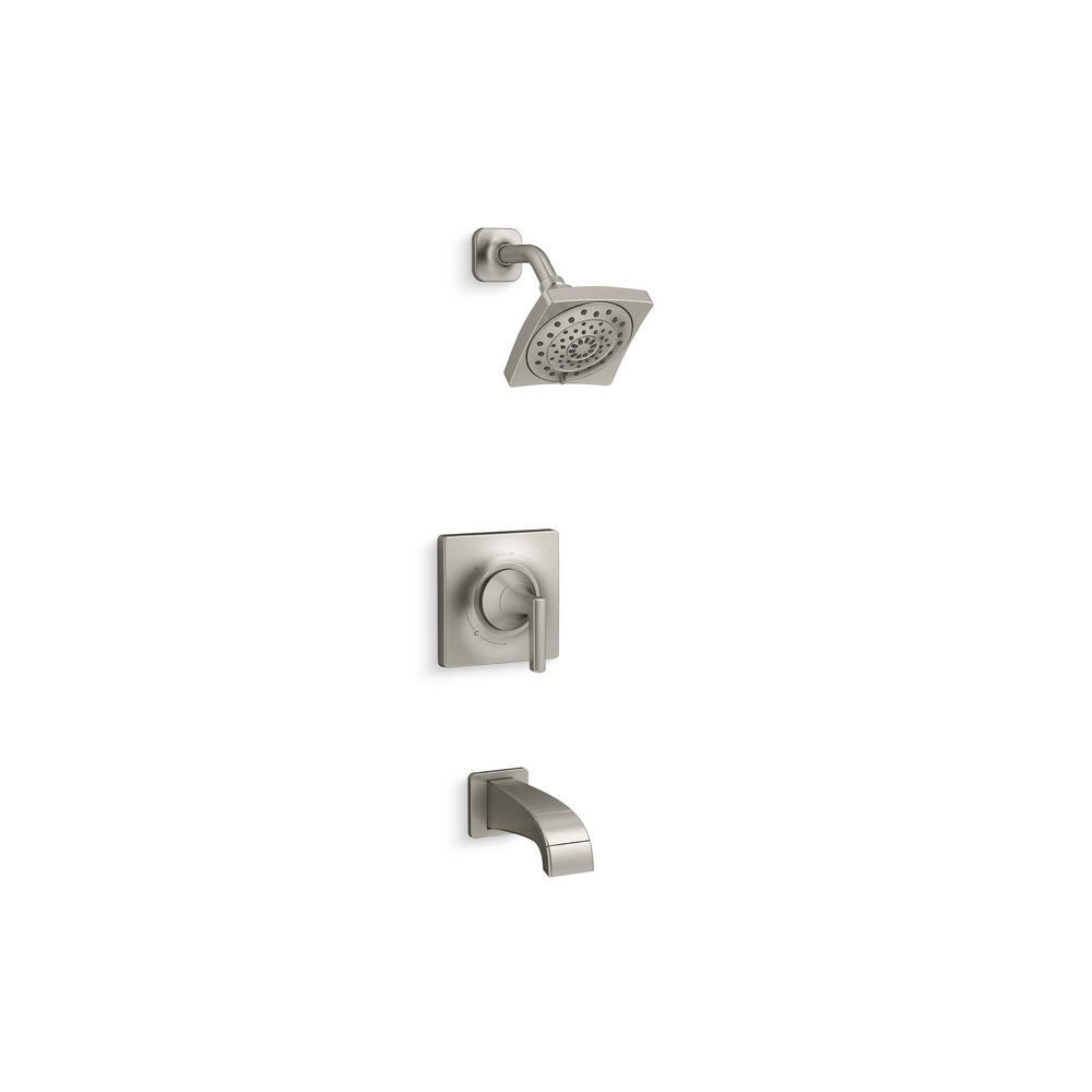 MOEN Genta SingleHandle 1Spray Tub and Shower Faucet in Spot Resist