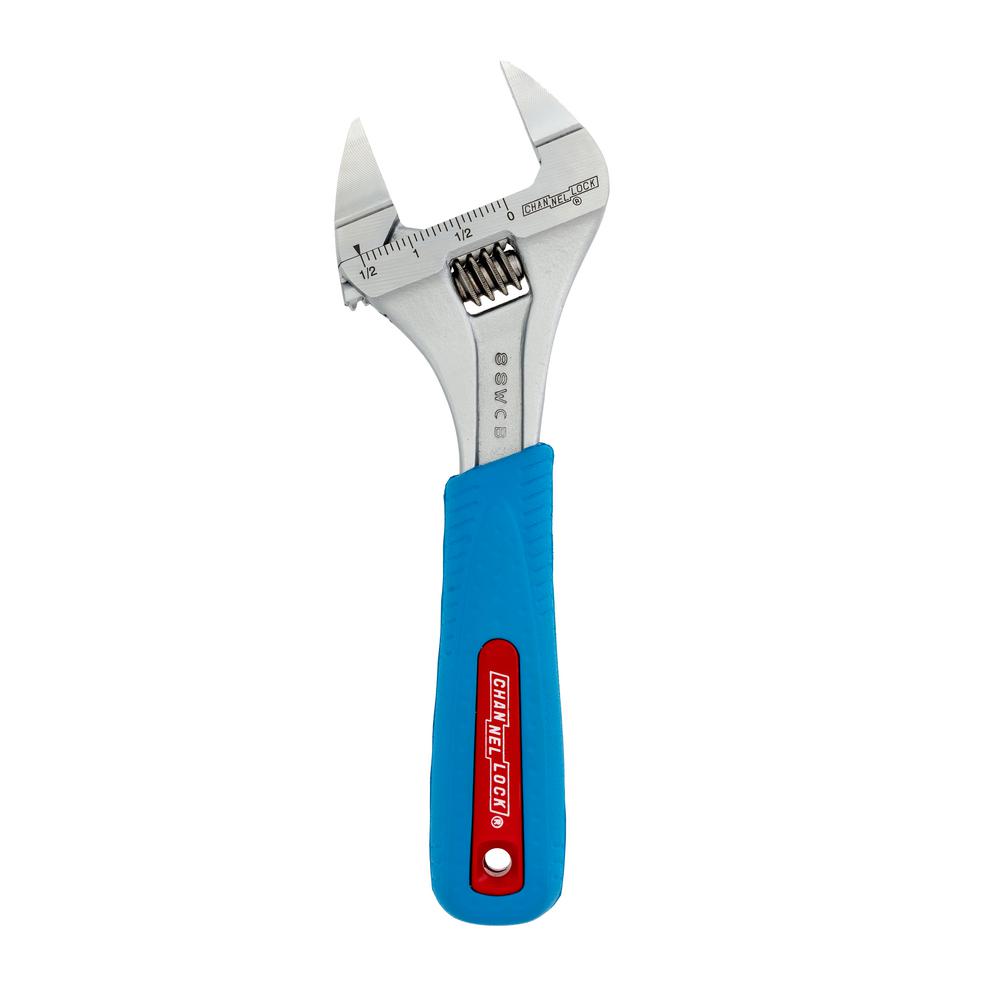 Channellock Slim Jaw Wideazz 8 In Adjustable Wrench With Code