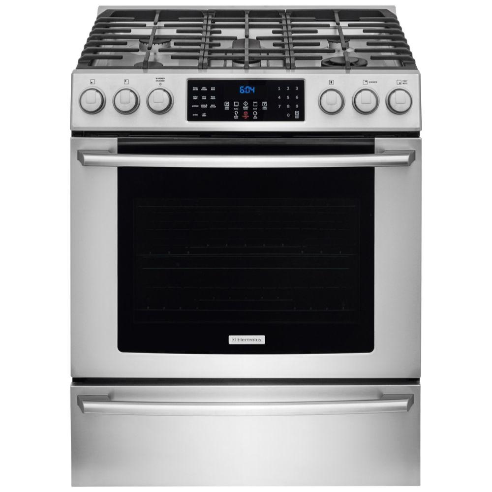 UPC 012505803420 product image for Electrolux IQ Touch 4.5 cu. ft. Gas Range with Front Controls, Self-Cleaning Con | upcitemdb.com