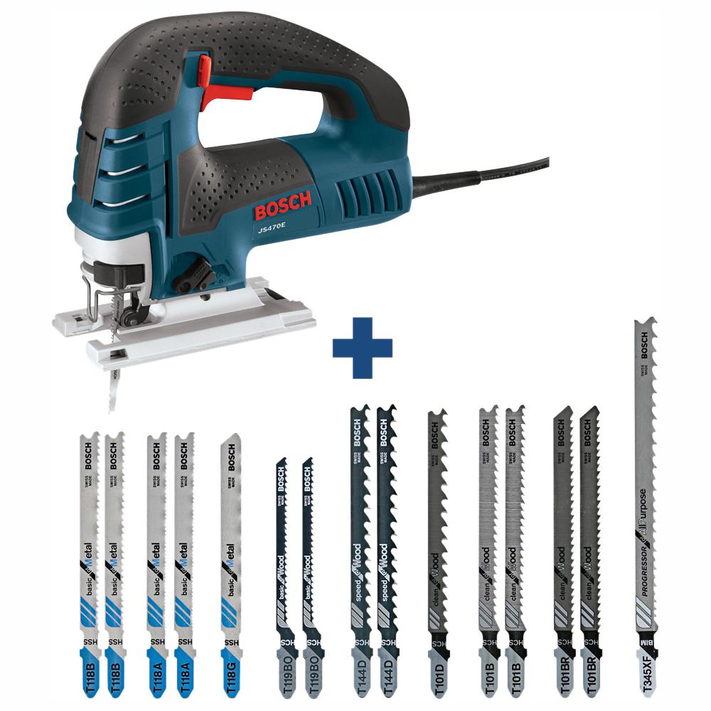 Bosch 7 Amp Corded Variable Speed Top Handle Jig Saw Kit With Case