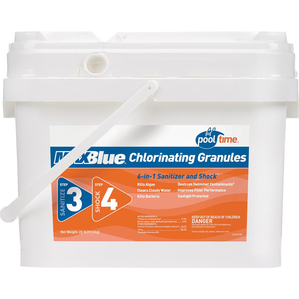Pool Time MAXBlue 22.5 lb. Chlorinating Granules22220PTM The Home Depot