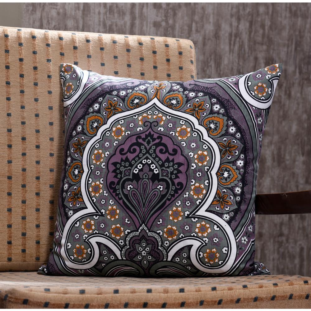 Textrade International Limited Annabella Eggplant Floral 18 In X