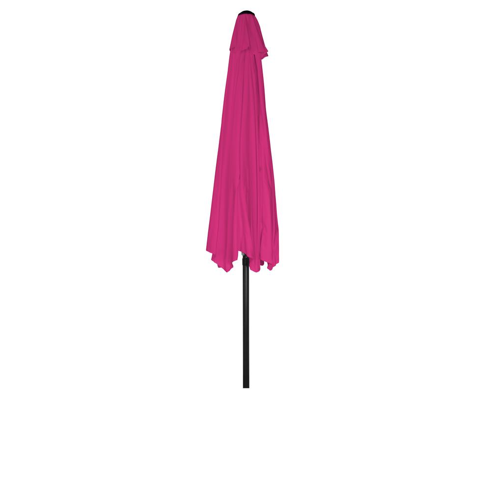 Trademark Innovations 9 Ft Market Half Patio Umbrella In Pink Umb Hf Rose The Home Depot