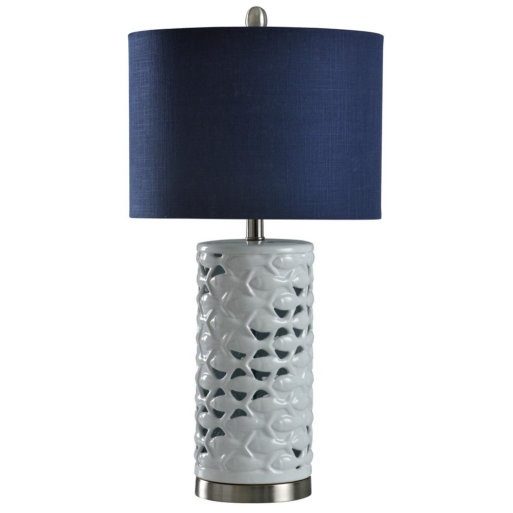 navy blue bedside lamps