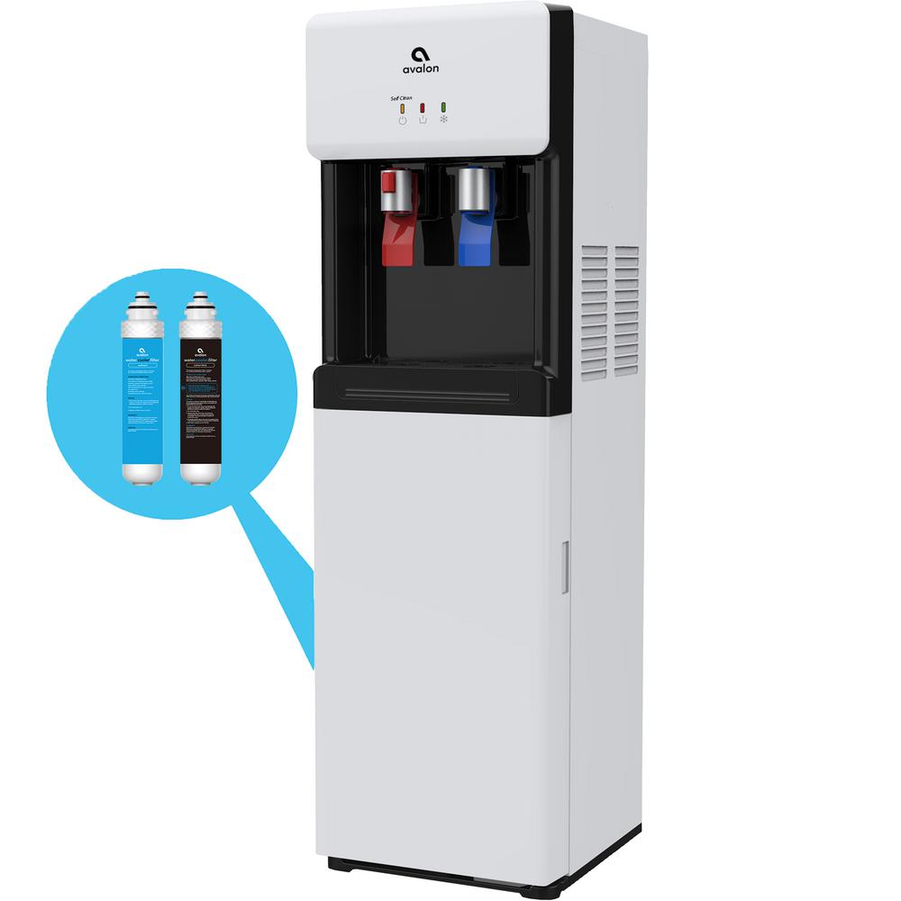 Avalon BottleLess, SelfCleaning Water Cooler Dispenser with Hot/Cold Water, Filter and Child