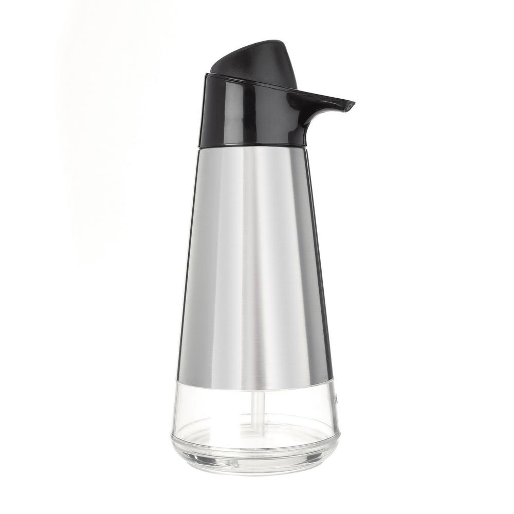 OXO Good Grips Soap Dispenser In Stainless Steel 13144000 The Home Depot   Stainless Steel Oxo Soap Lotion Dispensers 13144000 64 1000 