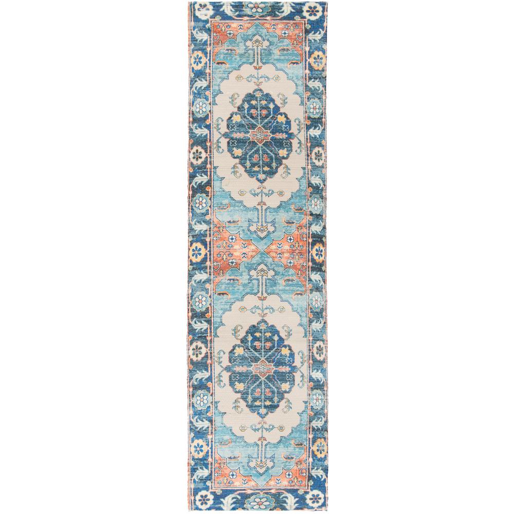 MNY651E-28 23 x 8 Safavieh Monray Collection MNY651E Blue and Ivory Runner