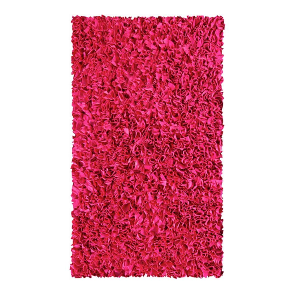 Filament Design Shaggy Raggy Raspberry 4 ft. 7 in. x 7 ft. 7 in. Indoor