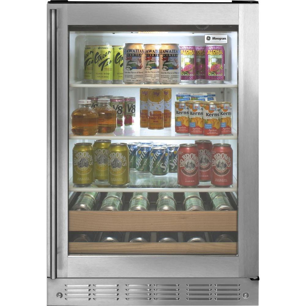 Ge Monogram Beverage Center In Stainless Steel Zdbr240hbs The Home Ge Monogram Beverage Center In Stainless Steel