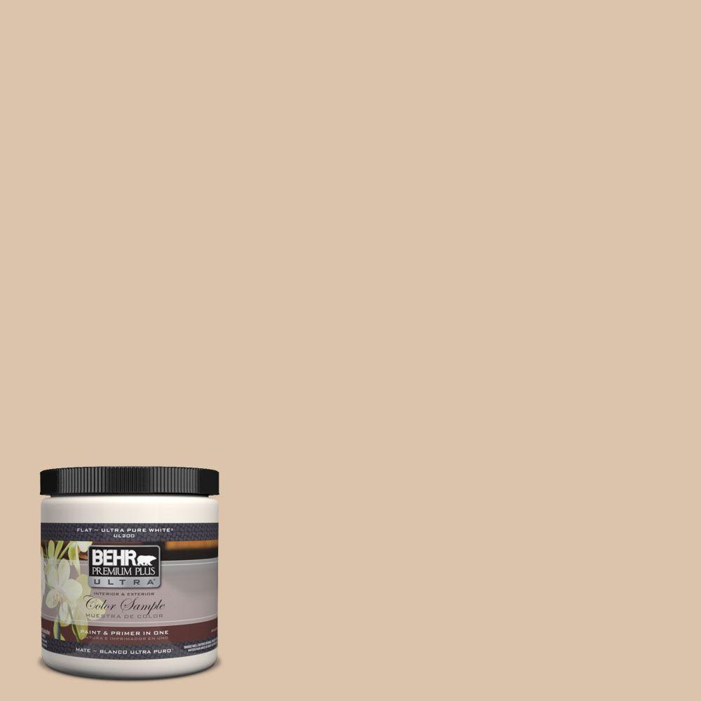 Behr Premium Plus Ultra 8 Oz Ul140 16 Sienna Dust Matte Interior Ul140 11 Plateau Matte Interior Exterior Paint And Primer In