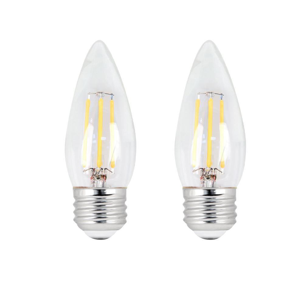 B10 Led Bulbs Light The Home Depot 40 Watt