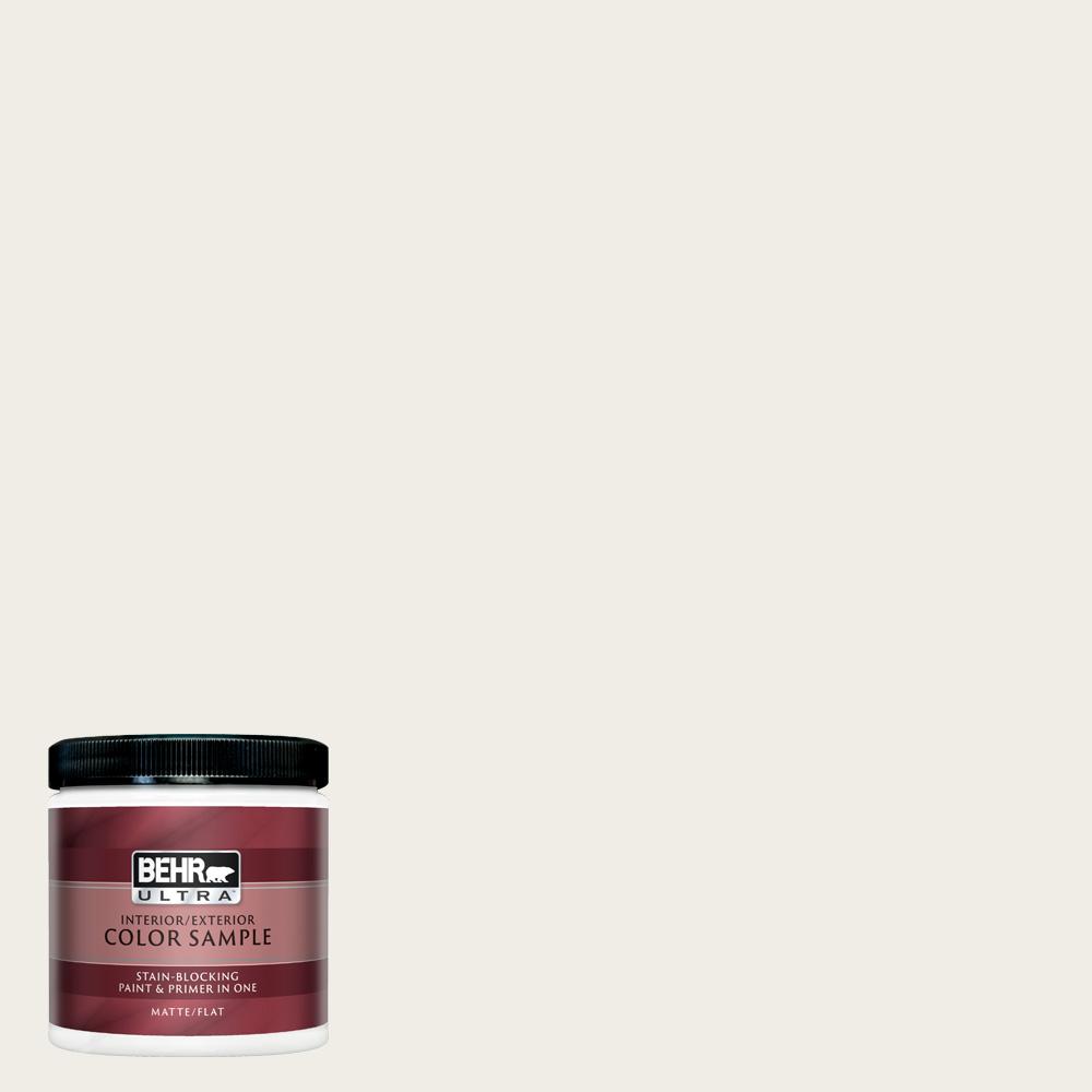 BEHR ULTRA 8 oz. 780C1 Sea Salt Matte Interior/Exterior Paint and