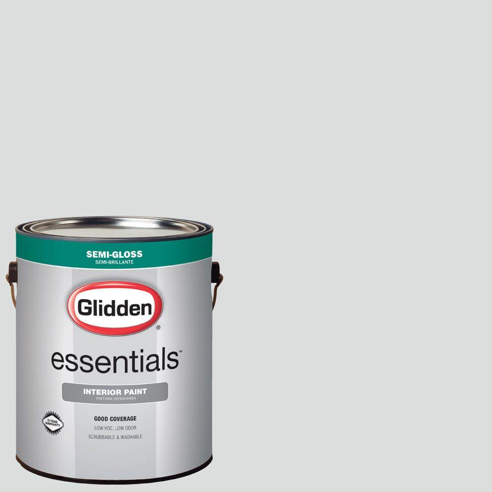 Glidden Essentials 1 Gal Hdgcn35d Swiss White Semi Gloss Interior Hdgcn35d Swiss White Semi Gloss Interior Paint
