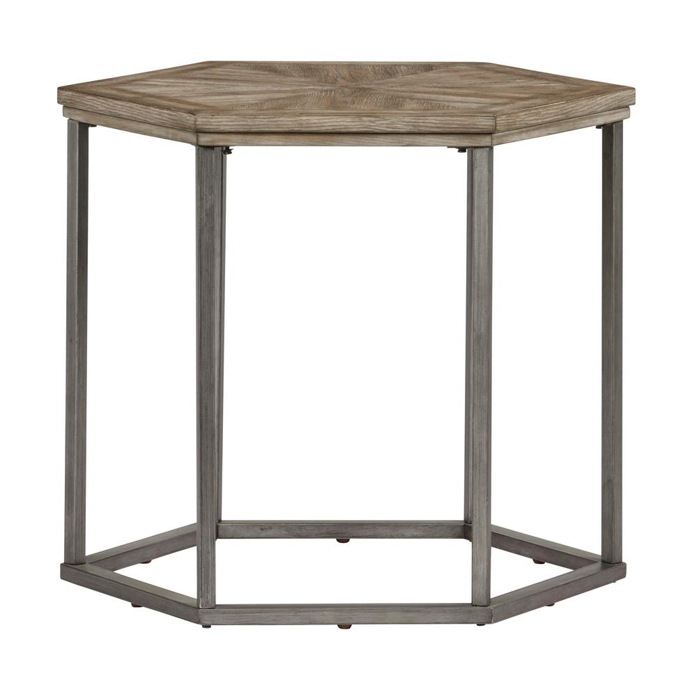 Adison Cove Ash Blonde Hexagon End Table Adison Cove Ash Blonde Hexagon End Table