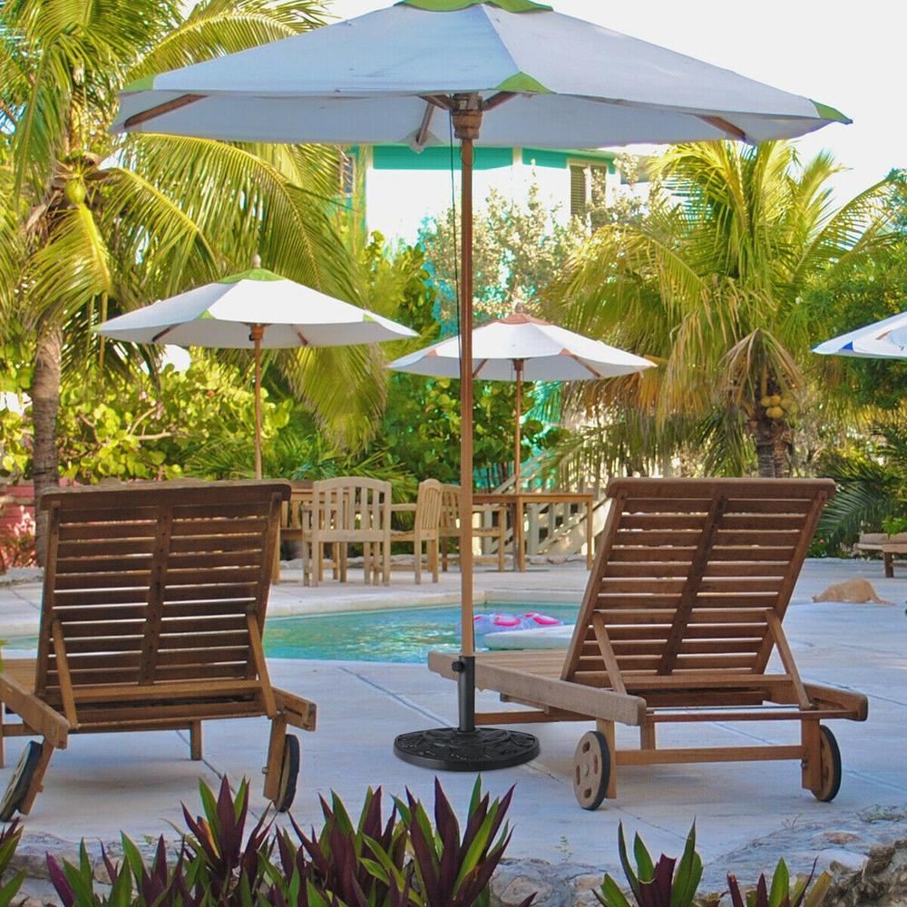 backyard umbrella with base