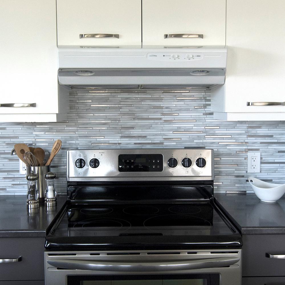 Smart Tiles Capri Carrera 9.88 inch W x 9.70 inch H Gray Peel and Stick... by Smart Tiles