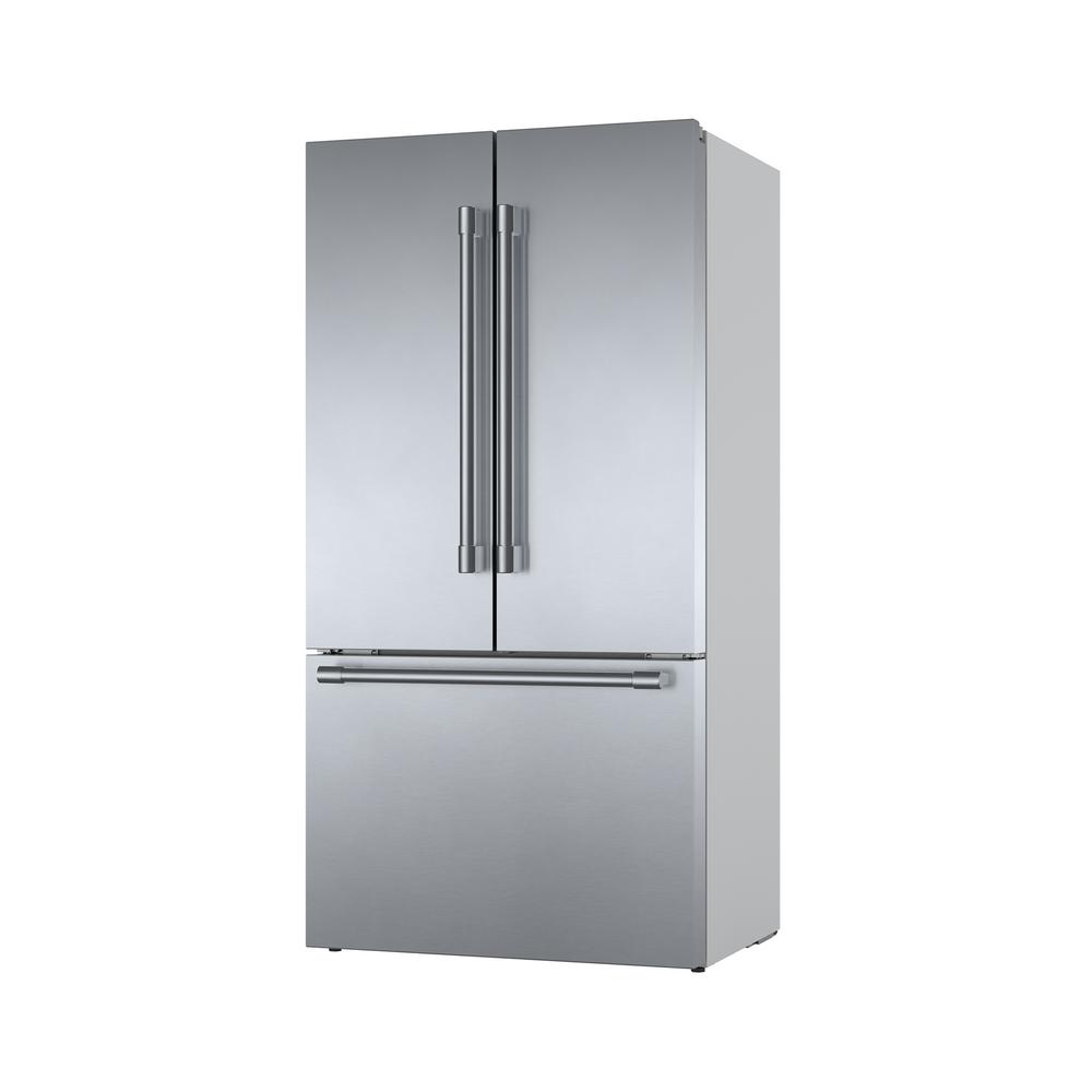 Bosch 800 Series 36 In 21 Cu Ft French Door Refrigerator In
