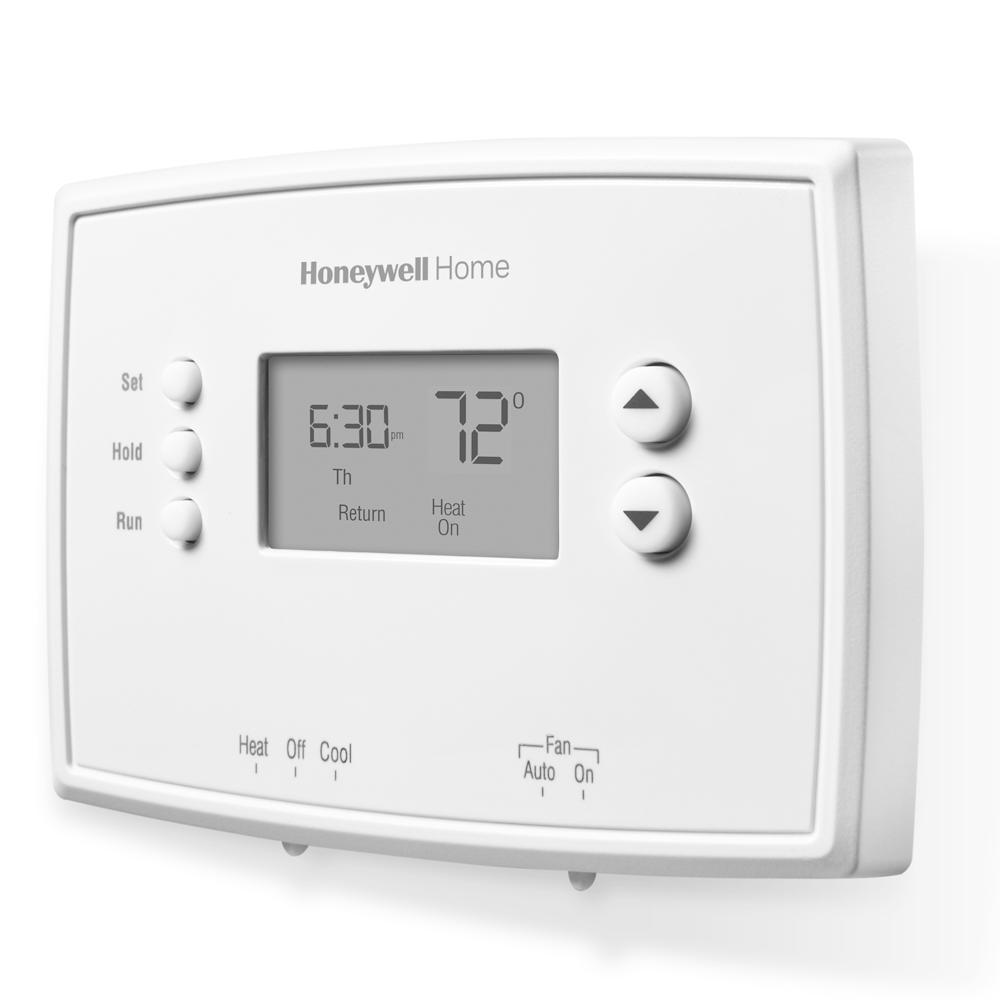 Honeywell Home 1-Week Programmable Thermostat with Digital Display-RTH221B - The Home Depot