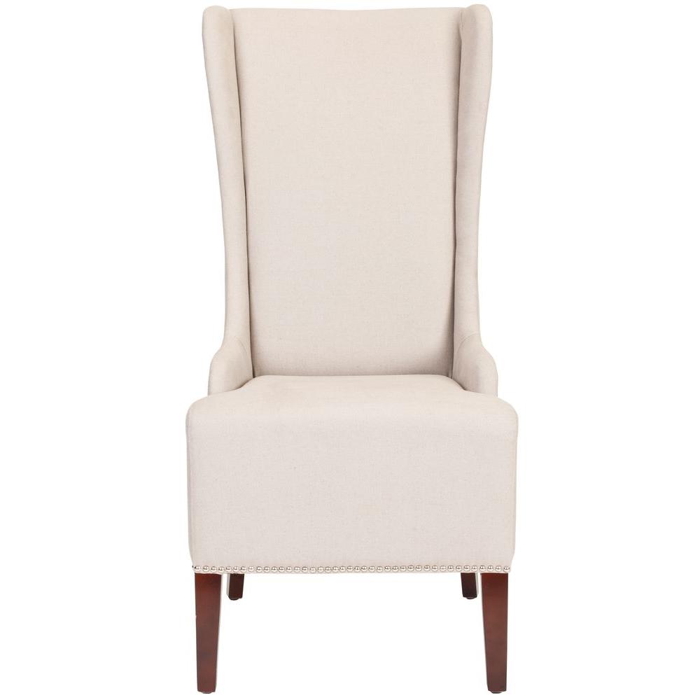 Safavieh Bacall Taupe Linen Dining Chair-MCR4501F - The Home Depot
