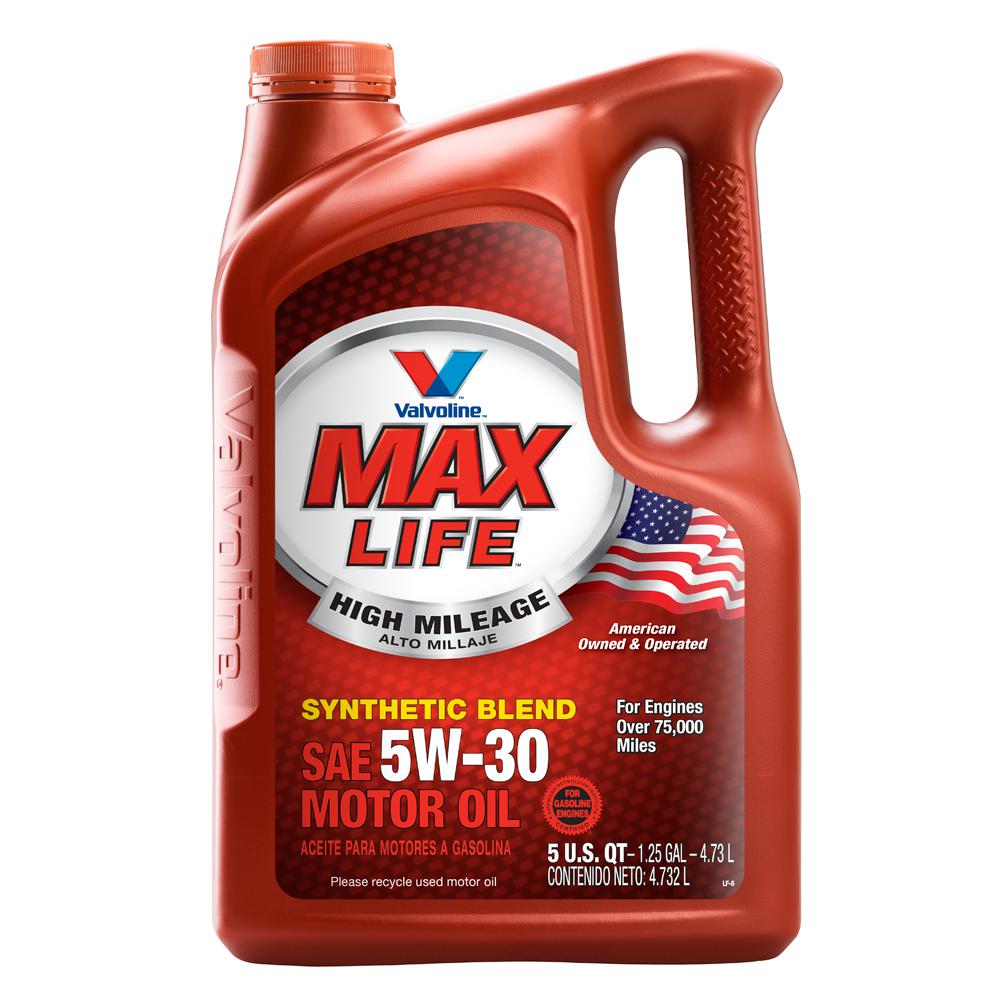 Valvoline 5 Qt 5w 30 Maxlife High Mileage Motor Oil 782256 The Home Depot 