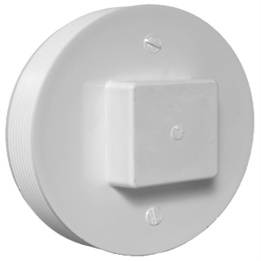 Charlotte Pipe 8 In PVC DWV Cleanout Plug PVC 00106 1600 The Home Depot