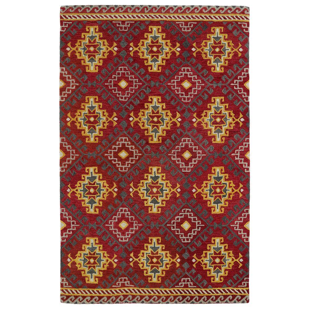 Kaleen Global Inspiration Red 5 ft. x 8 ft. Area RugGLB0725 5 X 7.9