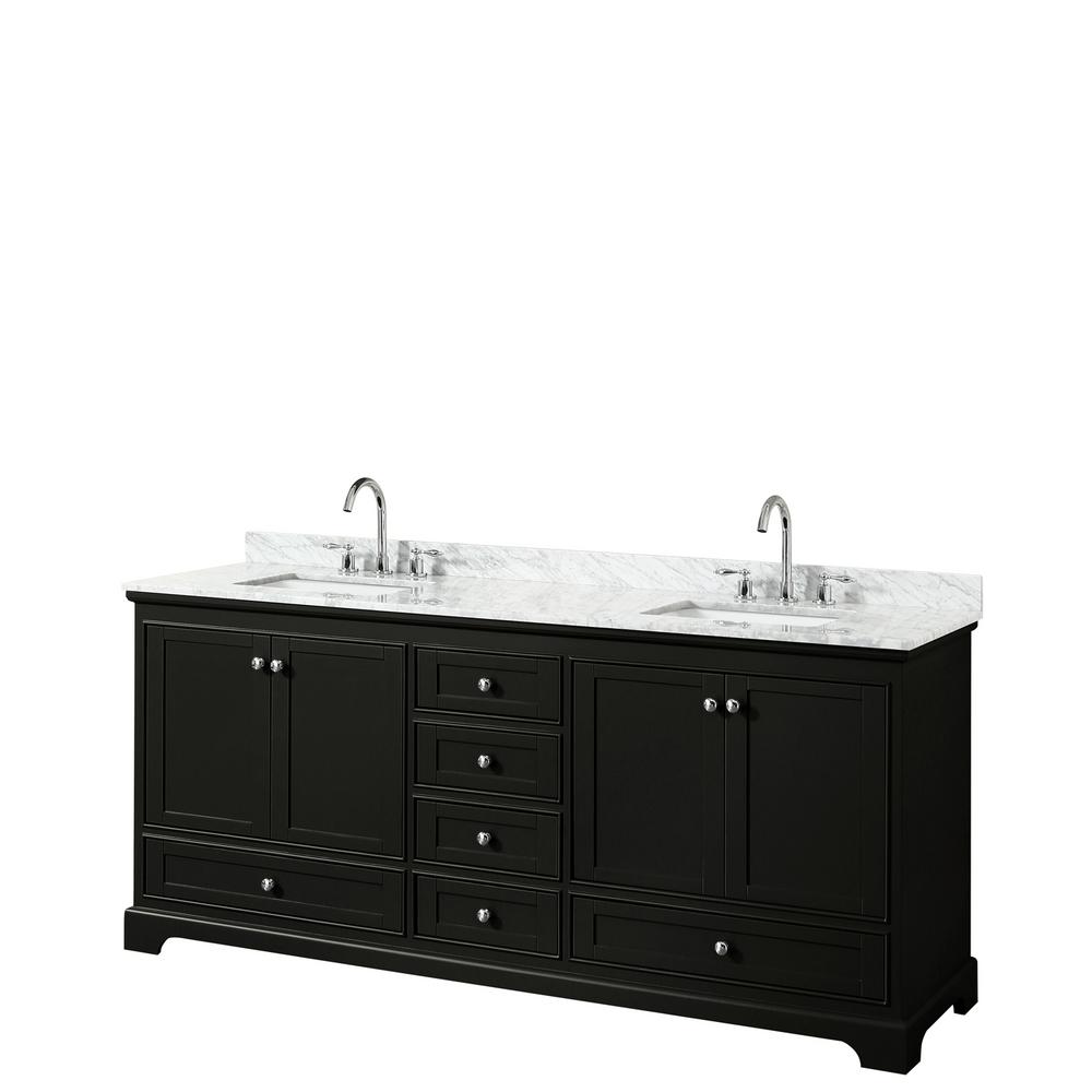 Wyndham Collection Deborah 80 In Double Bathroom Vanity Dark Deborah 80 In Double Bathroom Vanity