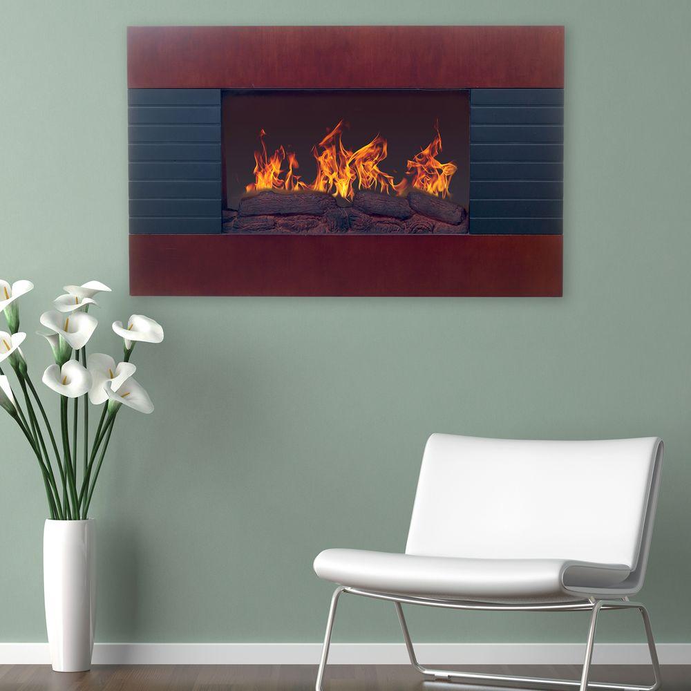 Northwest 35 In Electric Fireplace With Wall Mount And Remote In