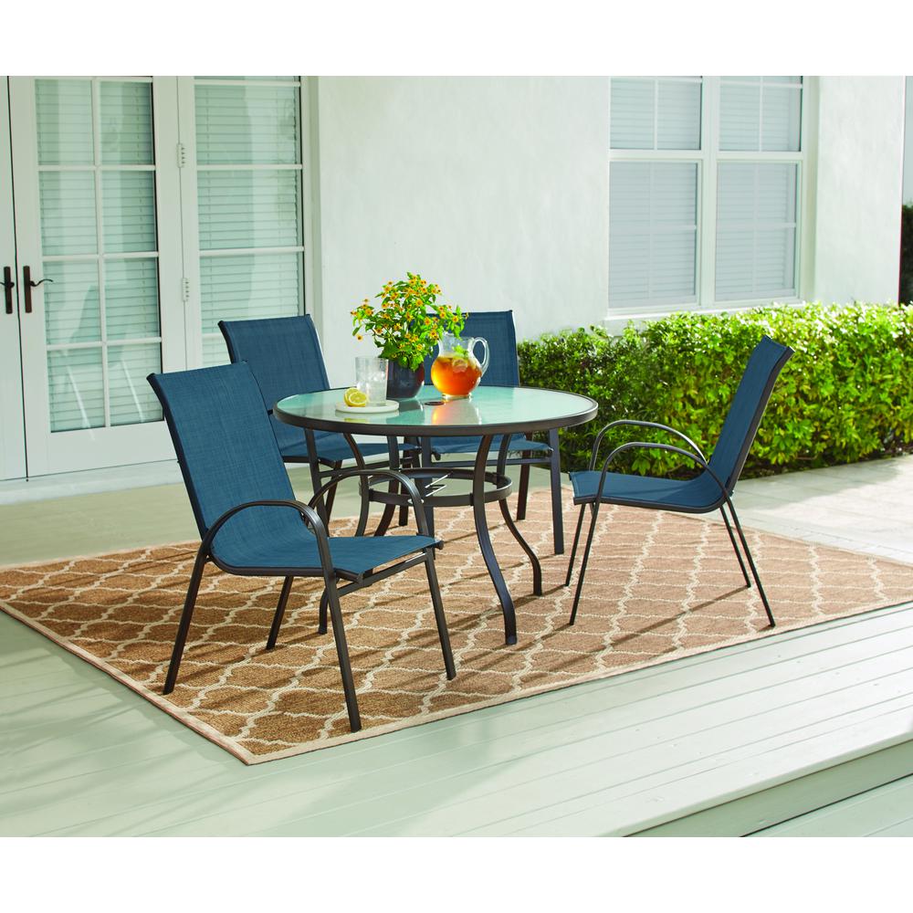 Hampton Bay Mix And Match Round Metal Outdoor Dining Table Round Metal Outdoor Dining Table