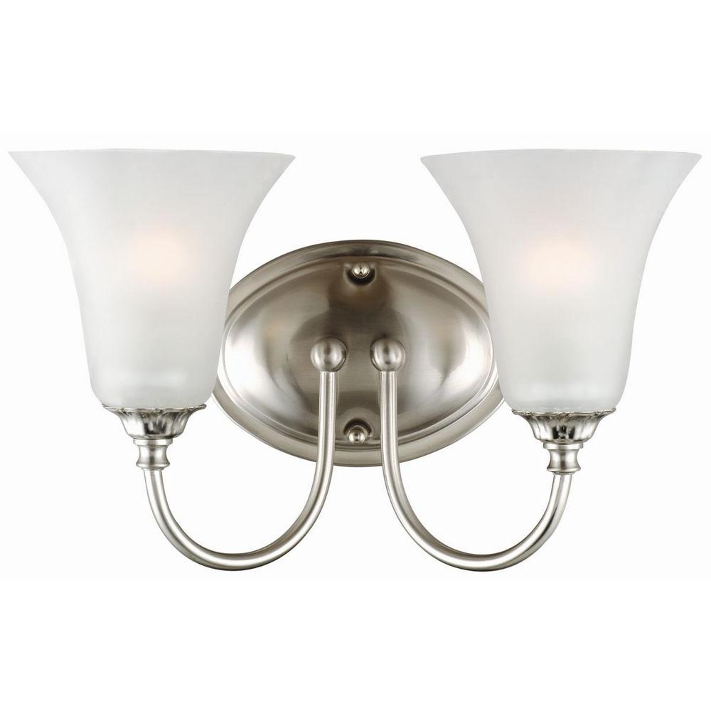 Design House Hyde 2-Light Satin Nickel Wall Mount Sconce-514661 - The ...