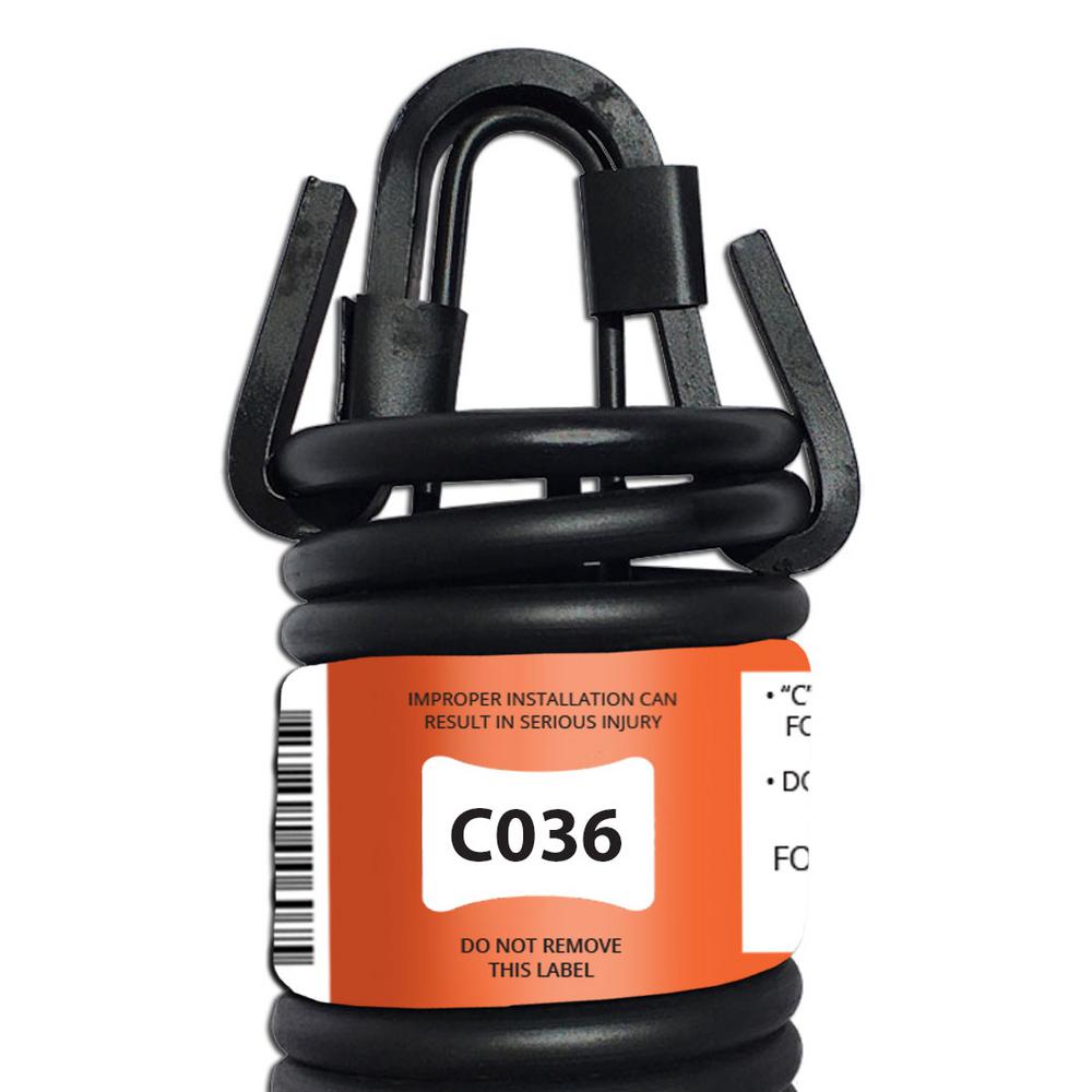 E900 HARDWARE 36 inch Clip-End Garage Door Spring (0.324 inch #0 Wire) by E900 HARDWARE