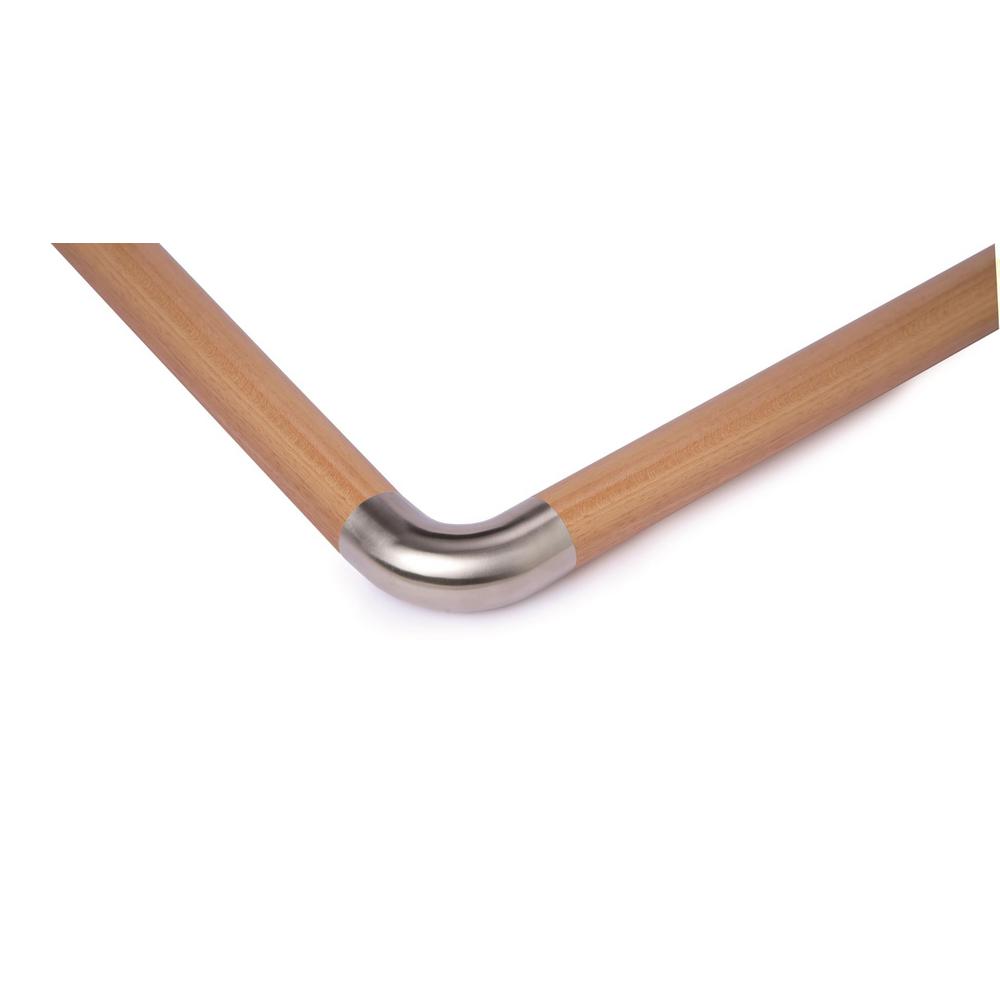 IAM Design Wood Inox Stainless Steel Rounded 90Degree Handrail