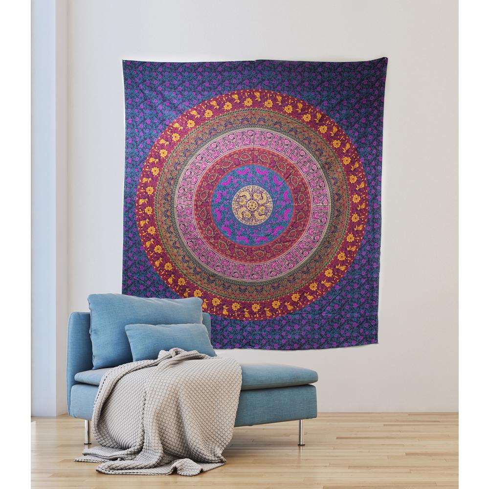 Wall Pops 80 In X 89 Meher Tapestry Wpt2281 The Home Depot 80 In X 89 Meher Wall Tapestry