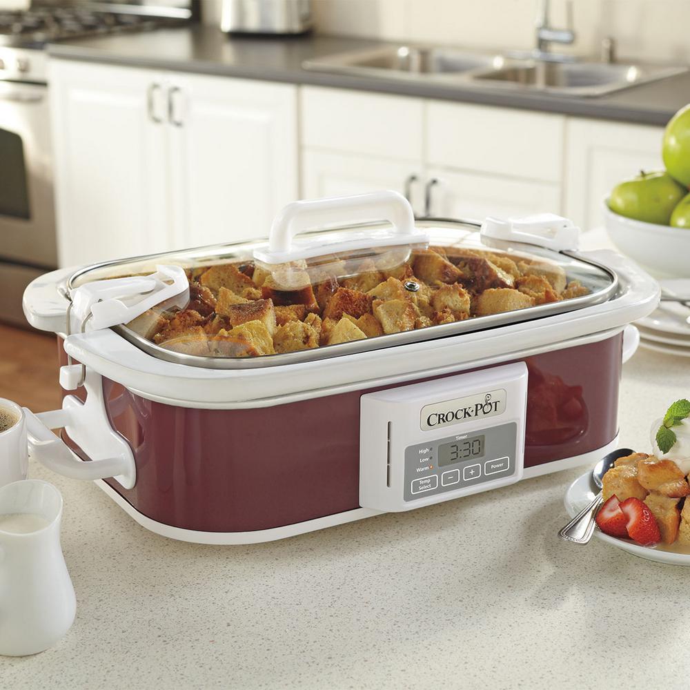 3.5 Qt. Programmable Casserole Crock Slow Cooker ...