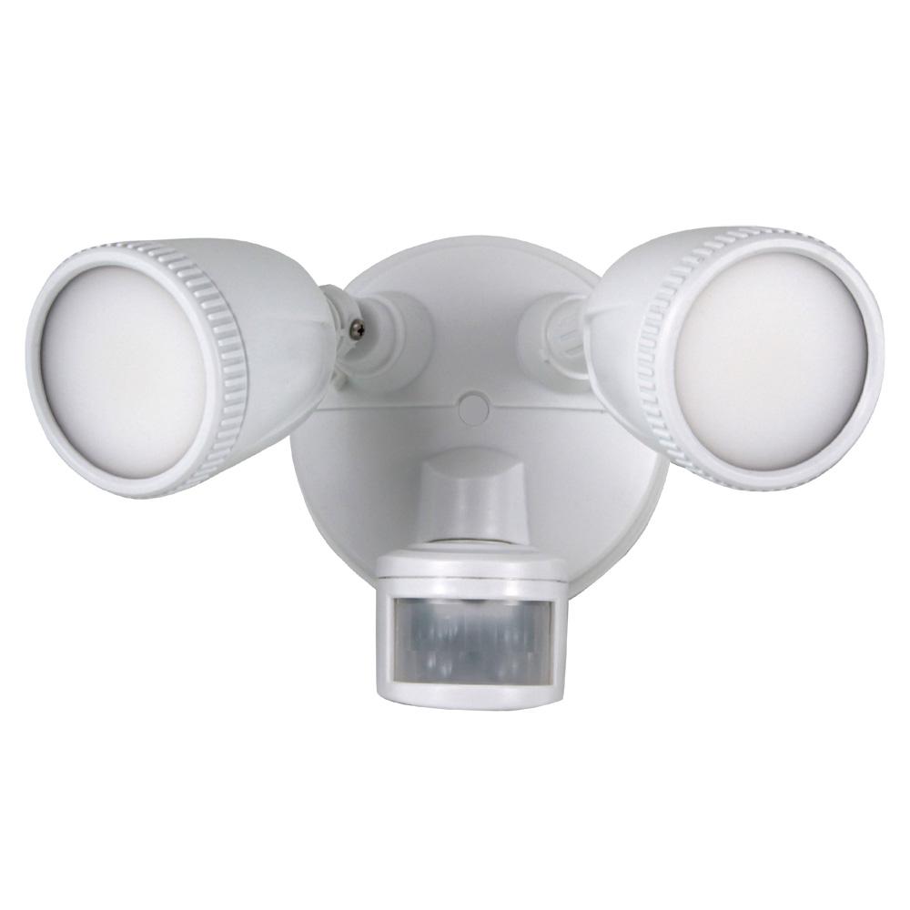White Flood And Spot Lights Motion Sensing 1200 Lumens 180 Degree White Motion Activated Outdoor Integrated Led Flood Light