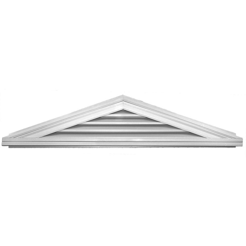 Builders Edge 4 12 Triangle Gable Vent 001 White 120140404001
