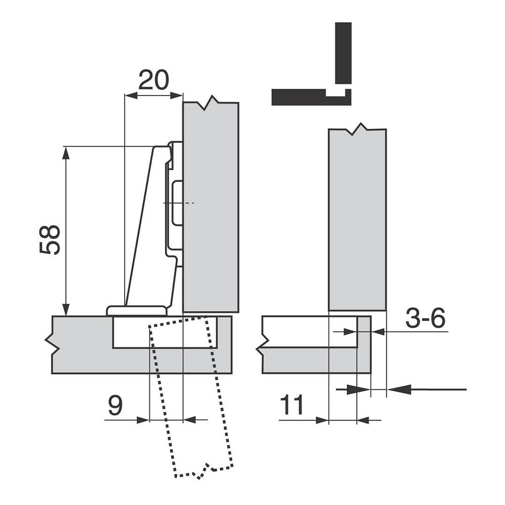 full overlay hinge