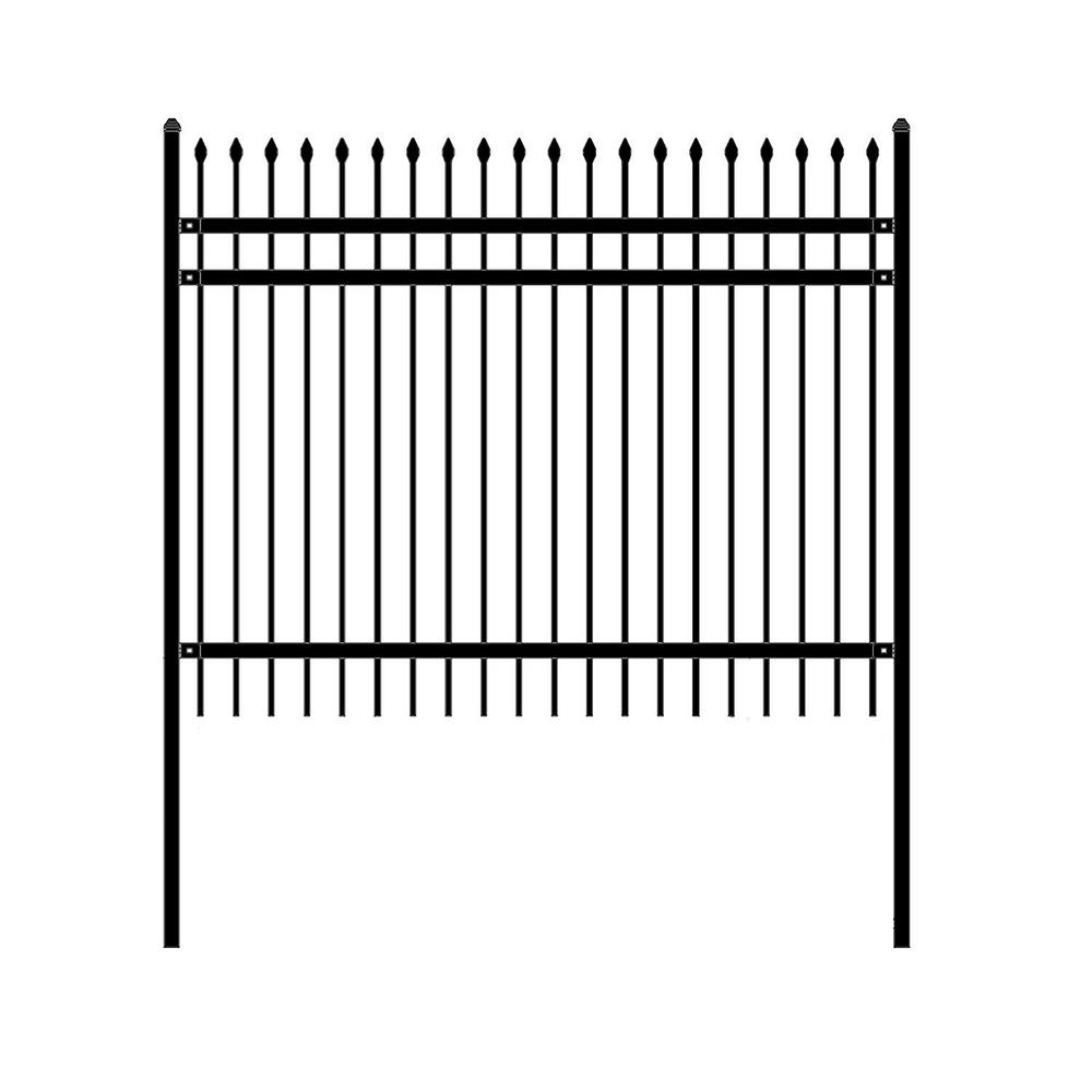 Black - Metal Fence Panels - Metal Fencing - The Home Depot