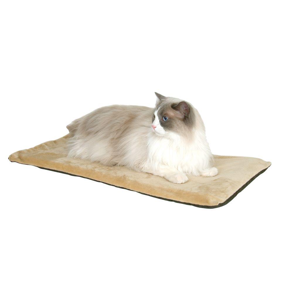 K&H Pet Products ThermoKitty Mat Small Mocha Heated Cat Bed100213073