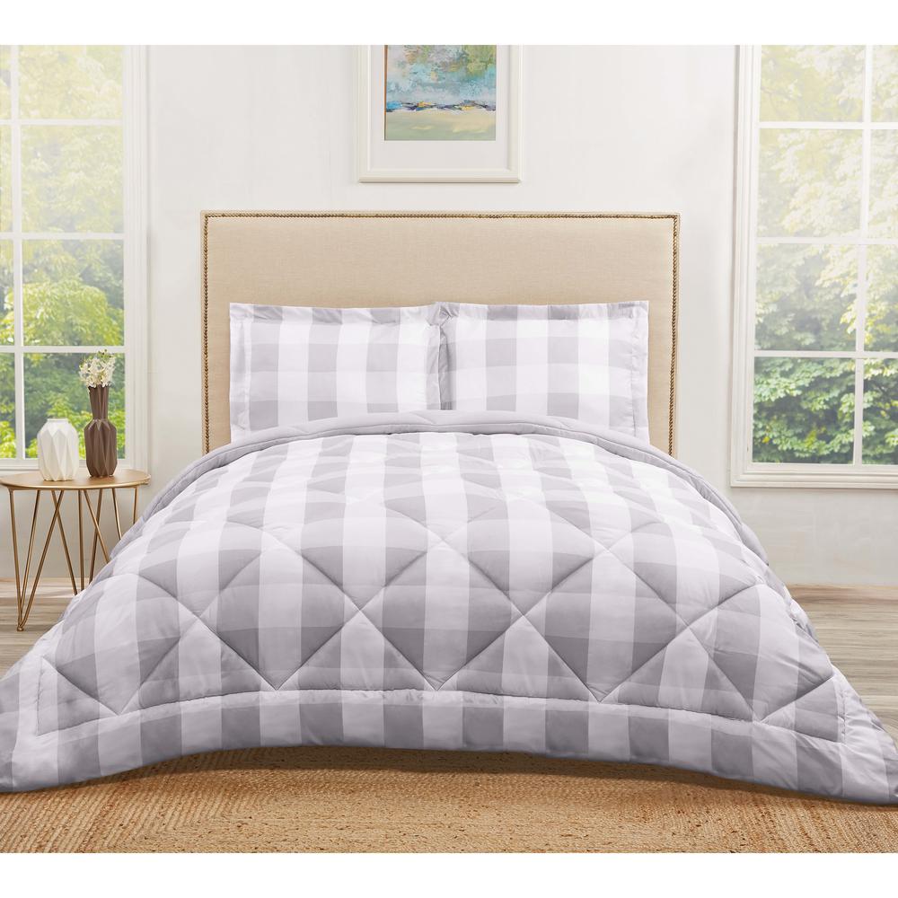 Truly Soft Buffalo Plaid Grey Twin xL Comforter SetCS2093GYTX1500