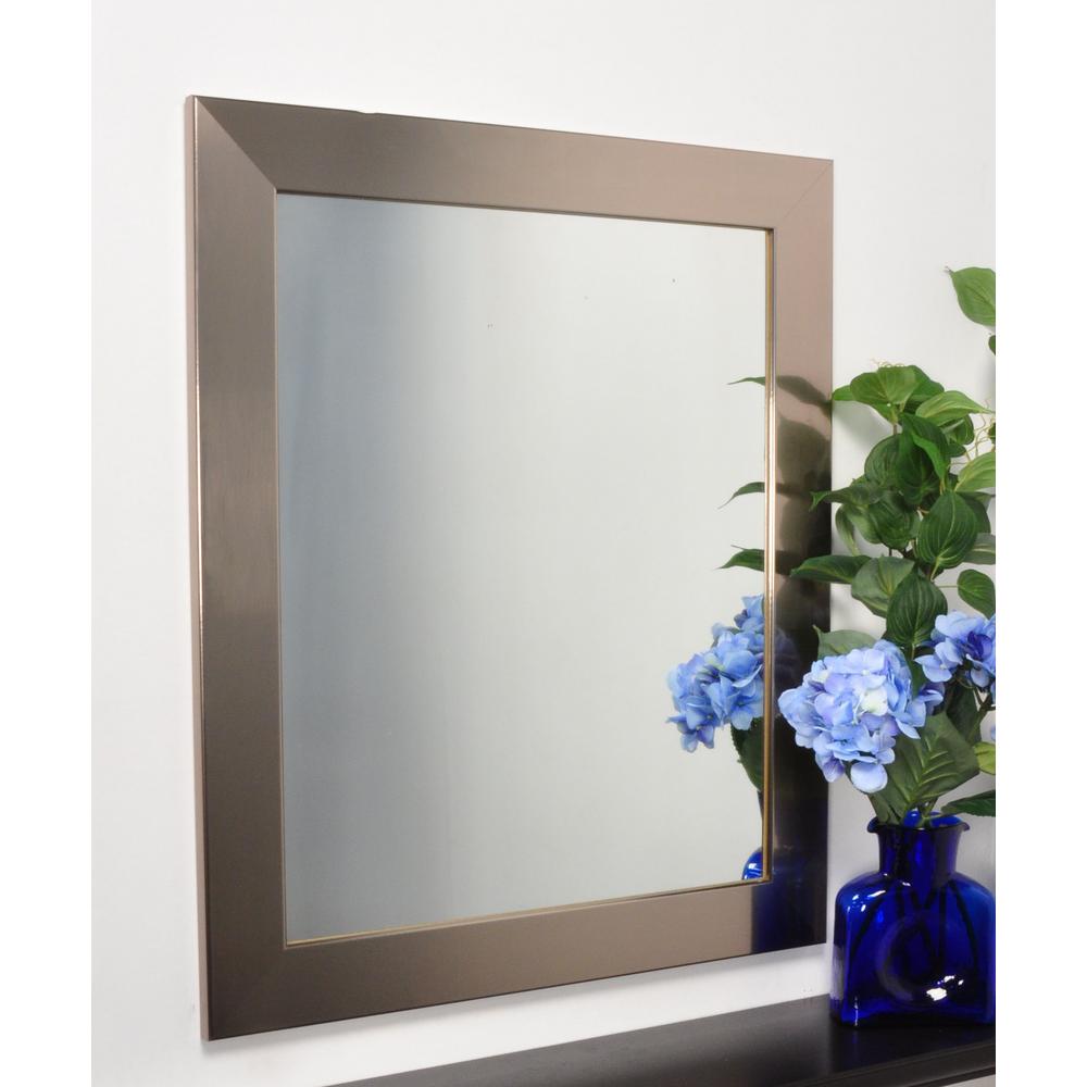 Modern Silver 32 In X 36 Vanity Wall Mirror Bm001m2 E The Modern Silver 32 In X 36 Vanity Wall Mirror