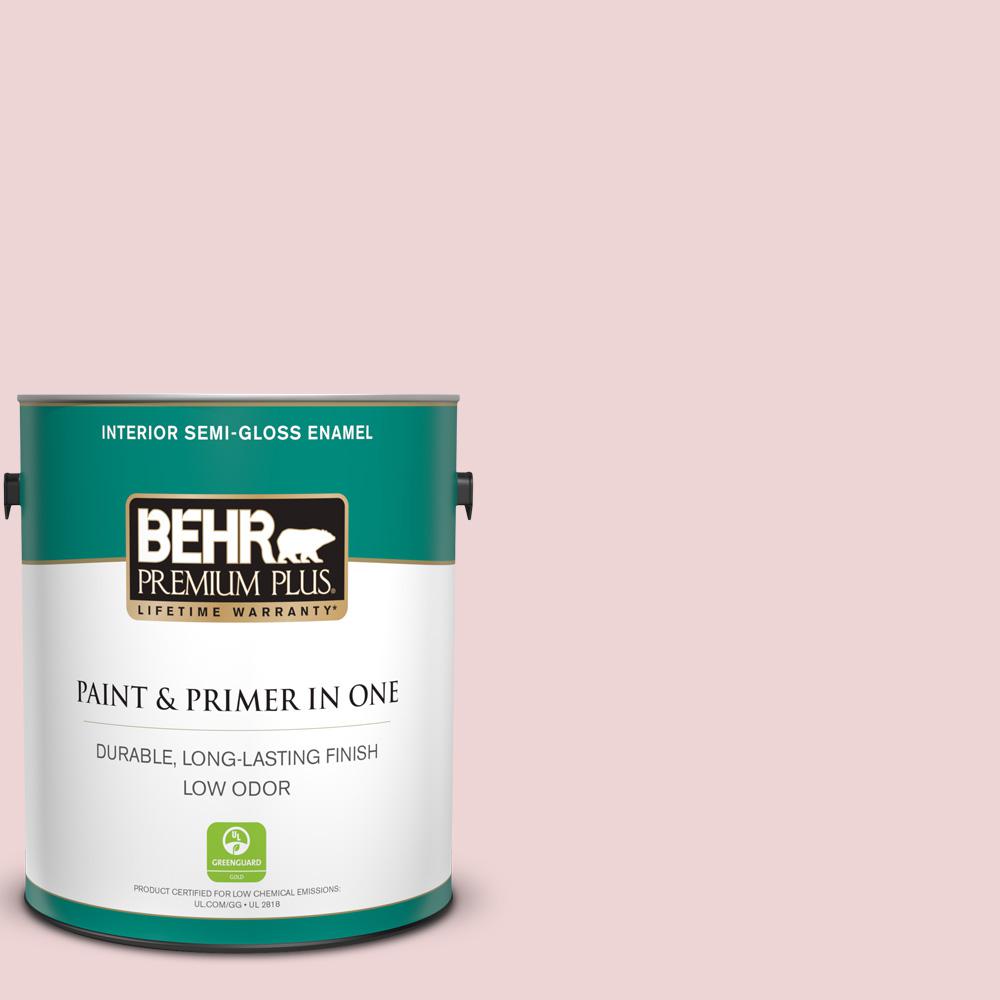BEHR PREMIUM PLUS 1 gal. S1401 Radiant Rose SemiGloss Enamel Low