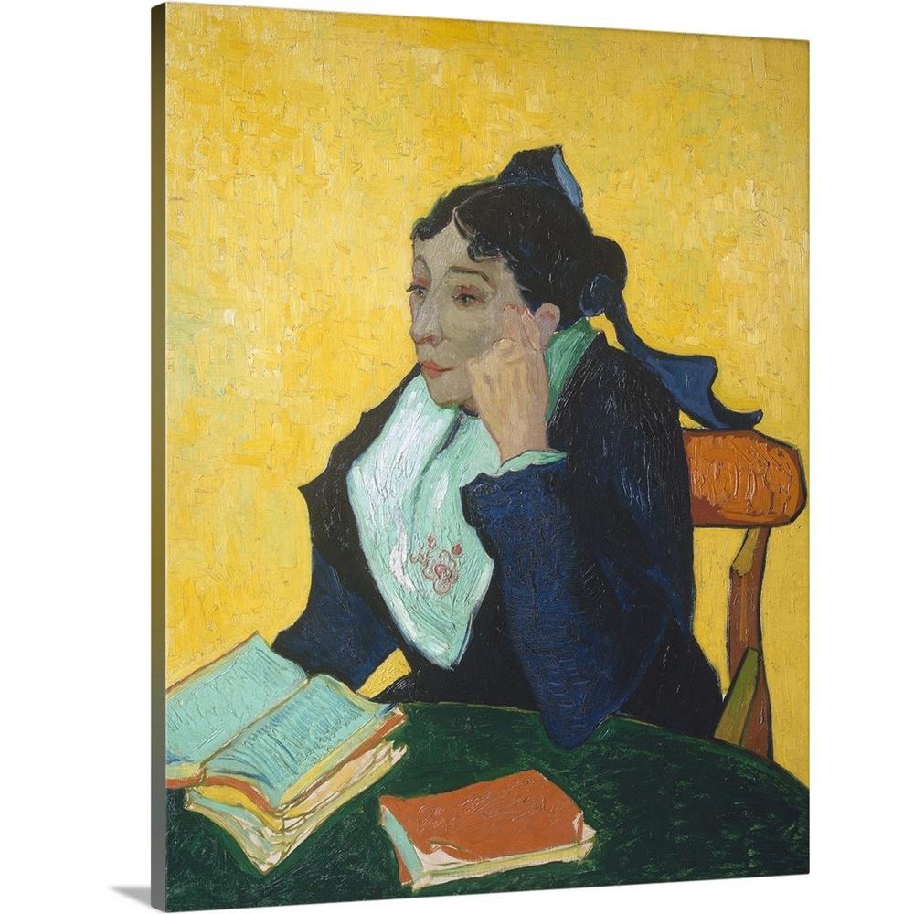 Larlesienne Madame Joseph Michel Ginoux Marie Julien 1848 1911 By Vincent 1853 1890 Van Gogh Canvas Wall Art