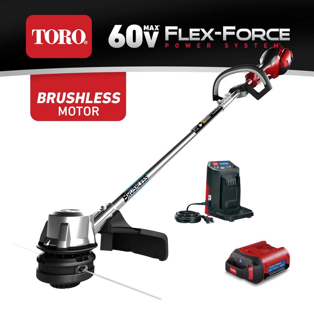 Toro 60Volt Max LithiumIon Brushless Cordless 14 in./16 in. String