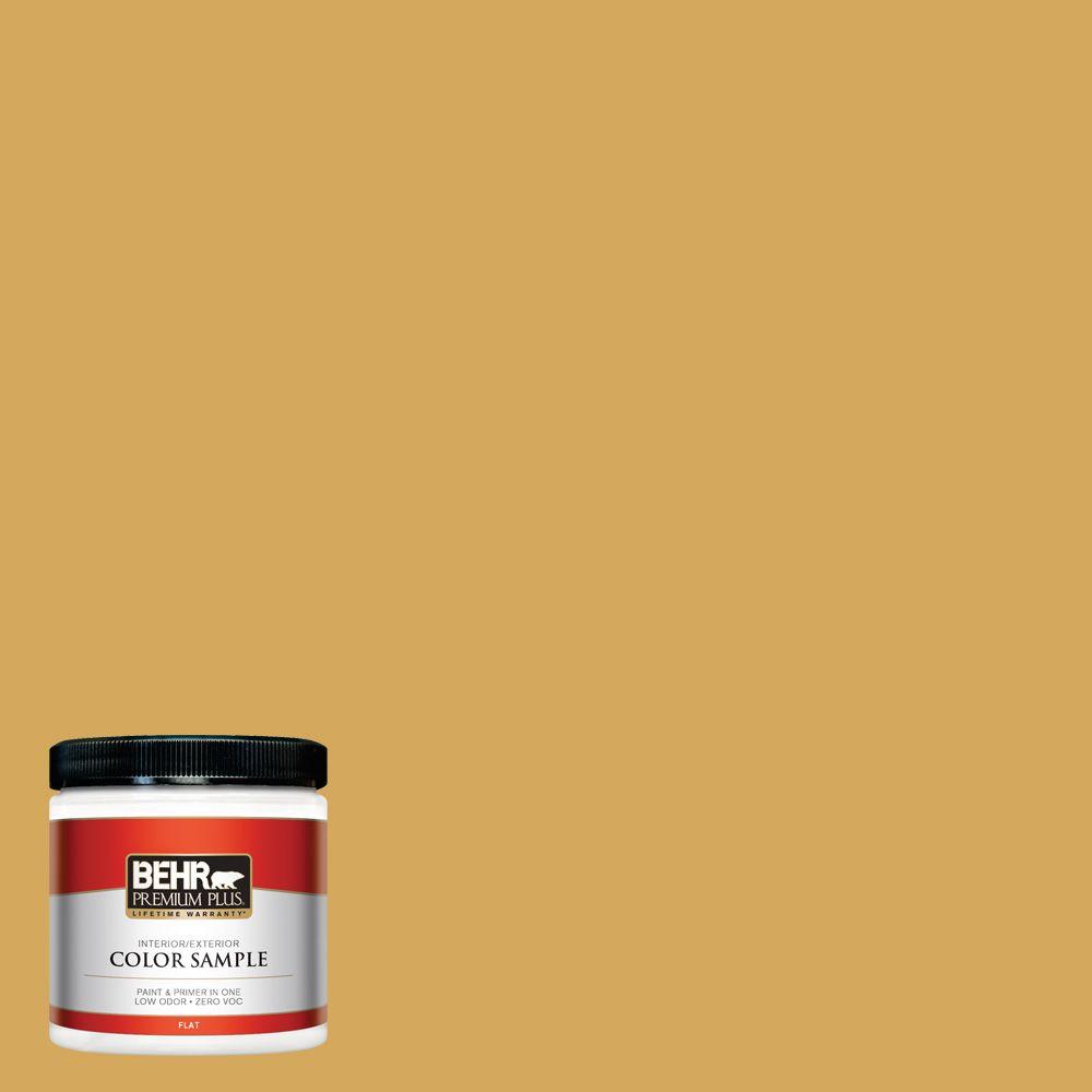 BEHR Premium Plus 8 oz. 340D5 Galley Gold Interior/Exterior Paint