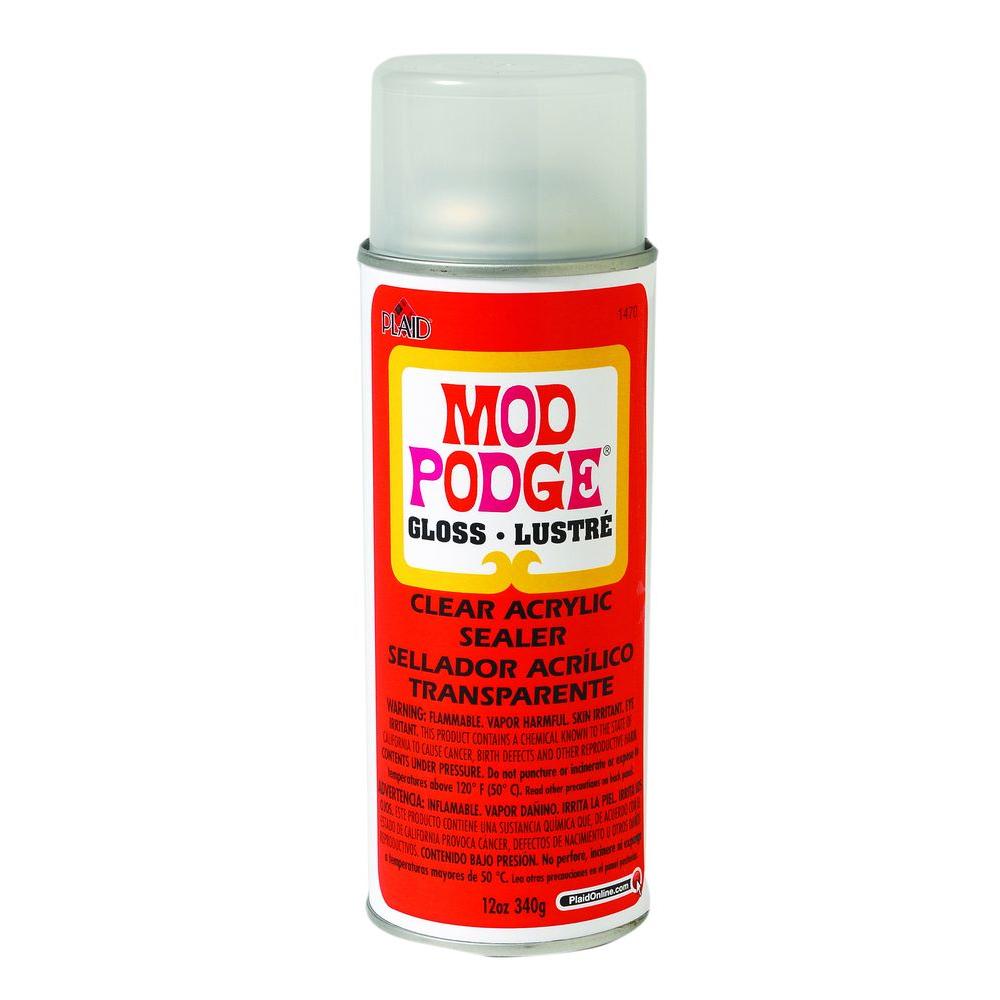 Mod Podge 12 Oz Gloss Acrylic Sealer 1470 The Home Depot Gloss Acrylic Sealer
