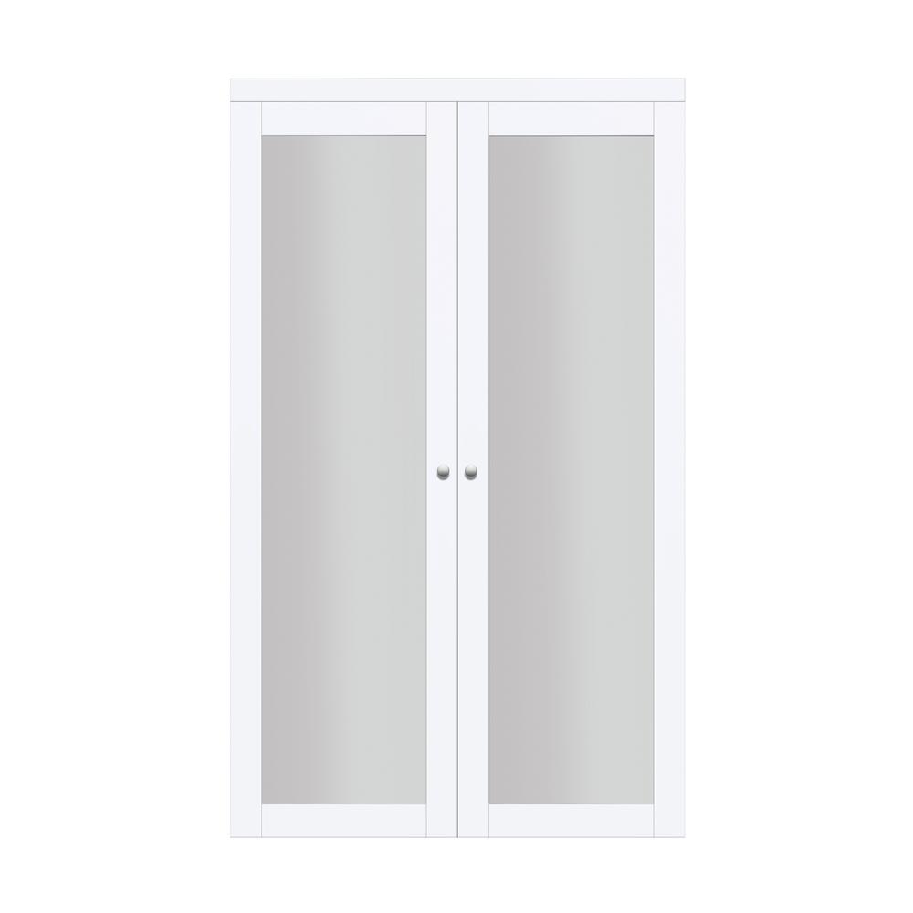 Frosted Glass French Doors Interior Closet Doors The Home Depot