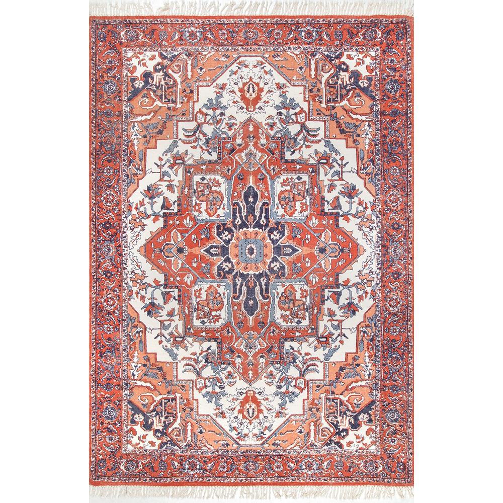 Nuloom Werner Fringe Rust 4 X 6 Area Rug